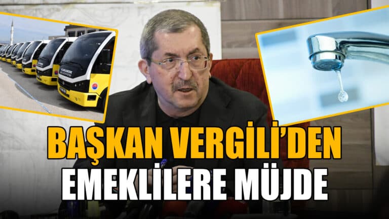 Karabük’te Emeklilere Su ve Toplu Taşıma Ücretsiz Olacak