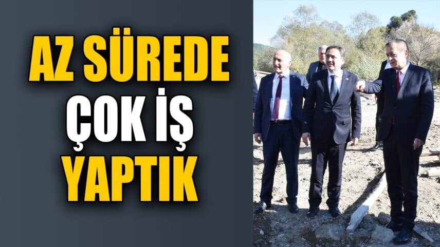 Başkan Sözen, “Az sürede çok iş yaptık”