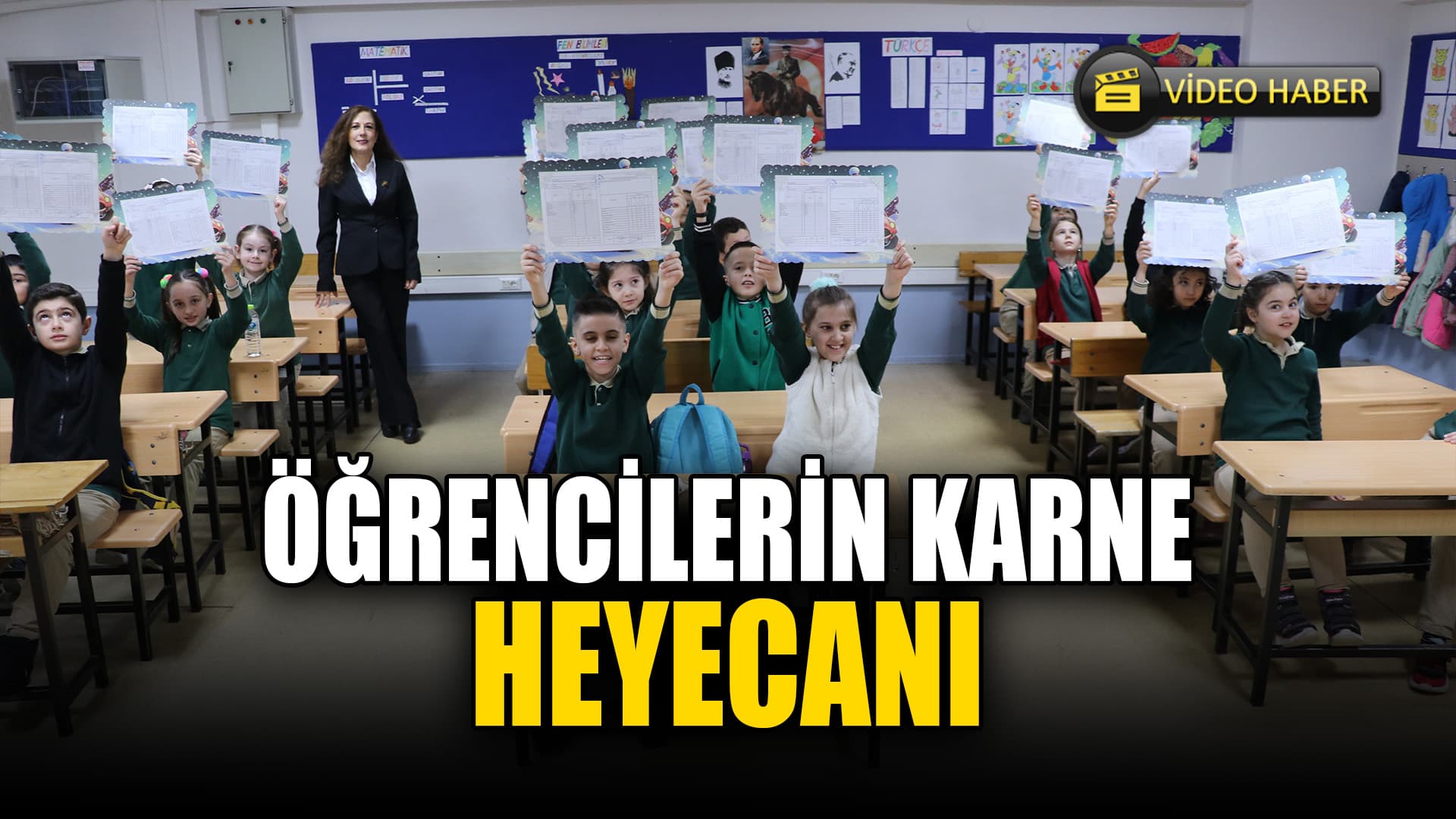 Karabük'te Öğrenciler Karne Heyecanı Yaşadı