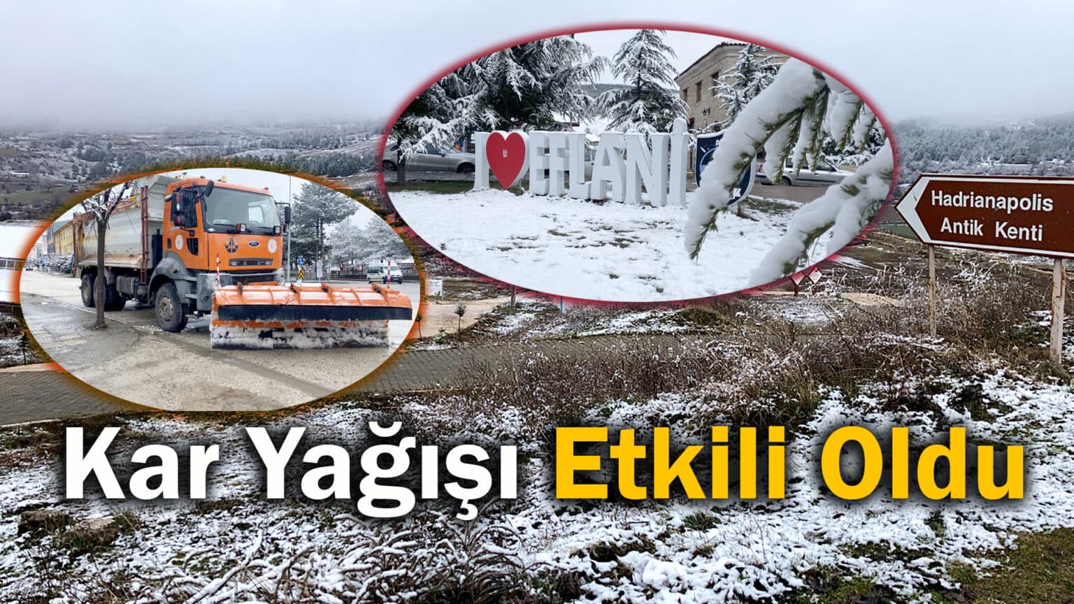 Karabük'ün Yüksek Rakımlı İlçelerinde Kar Yağışı Etkili Oldu