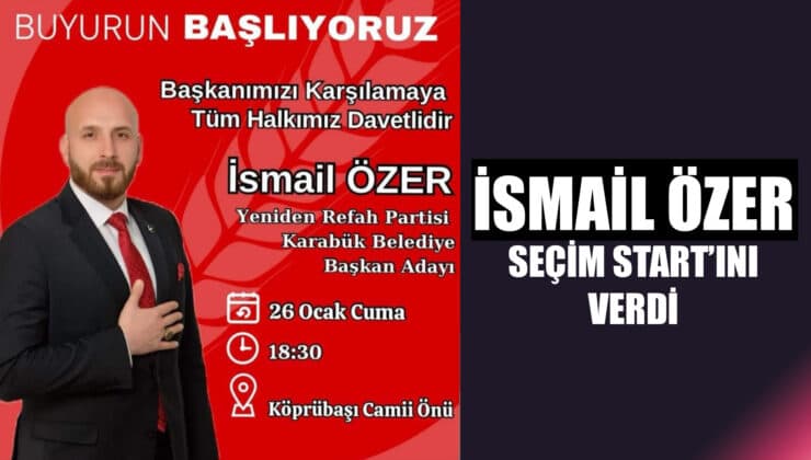 İsmail Özer Belediye Başkan Adayı Oldu