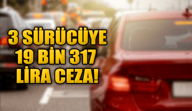 Karabük'te araçlarına "çakar lamba" taktıran 3 sürücüye 19 bin 317 lira ceza uygulandı