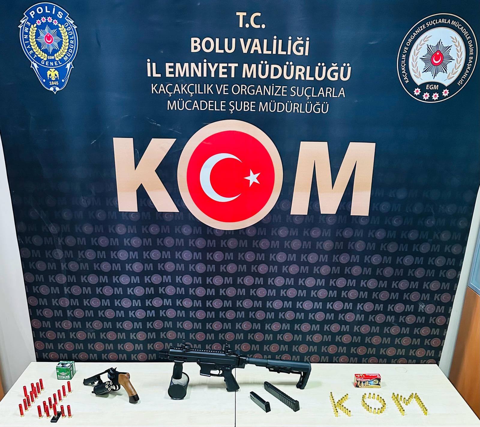 Bolu'da kaçak silah operasyonu