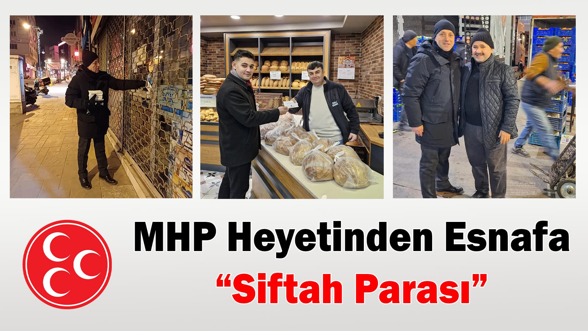 Karabük'te MHP Heyeti Esnafa "Siftah Ücreti" Bıraktı