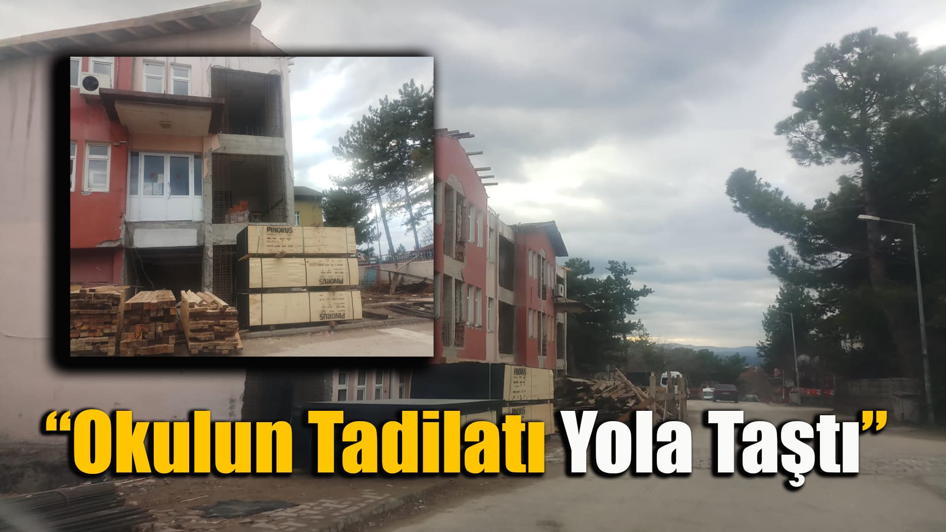 Safranbolu Misakı Milli İlköğretim Okulu'nun Tadilatı Vatandaşları Çileden Çıkarıyor