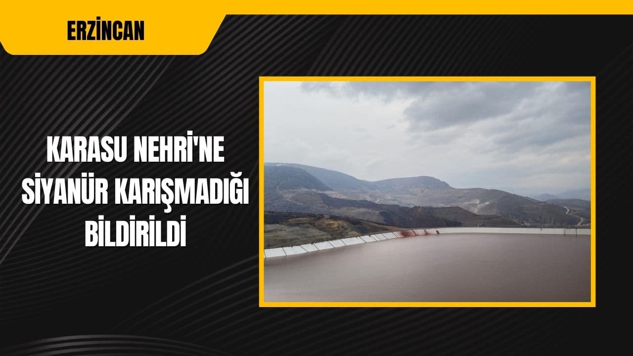 Anagold Madencilik, Erzincan'daki maden kazası sonrasında Karasu Nehri'ne siyanür karışmadığını bildirdi