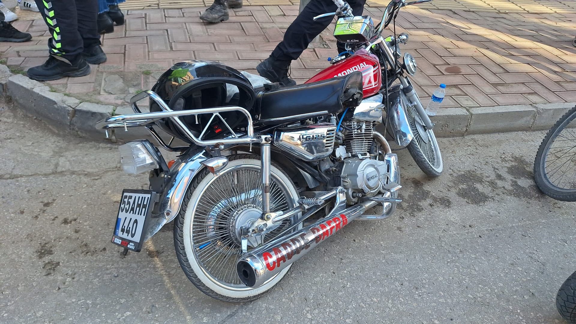 Samsun'da motosiklet kazasında 1 kişi yaralandı