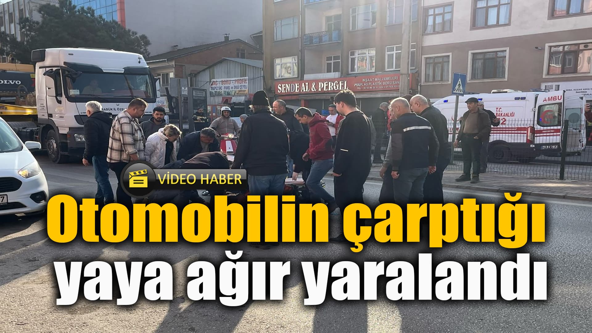 Karabük'te otomobilin çarptığı yaya ağır yaralandı