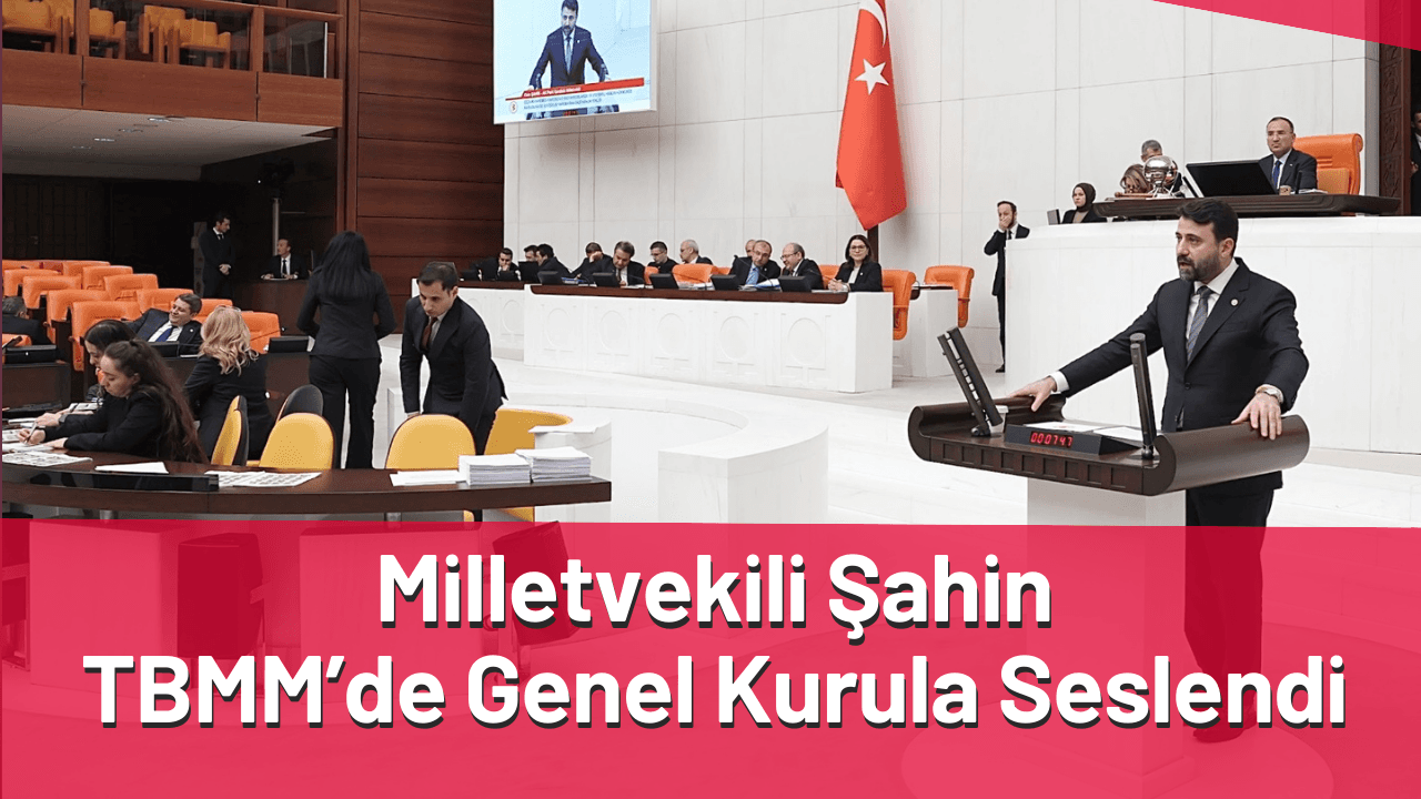 Milletvekili Şahin, TBMM’de Genel Kurula Seslendi