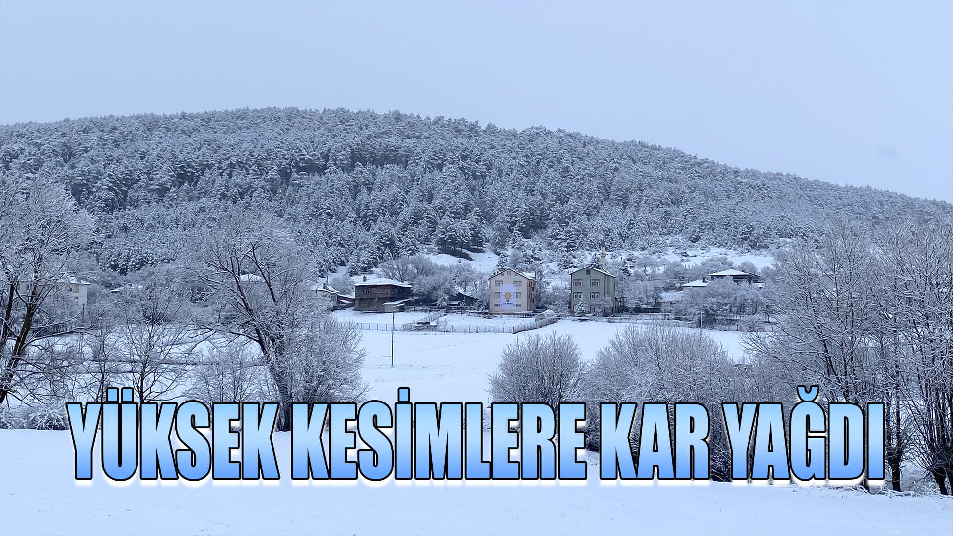 Karabük ve Bolu'nun yüksek kesimlerine kar yağdı