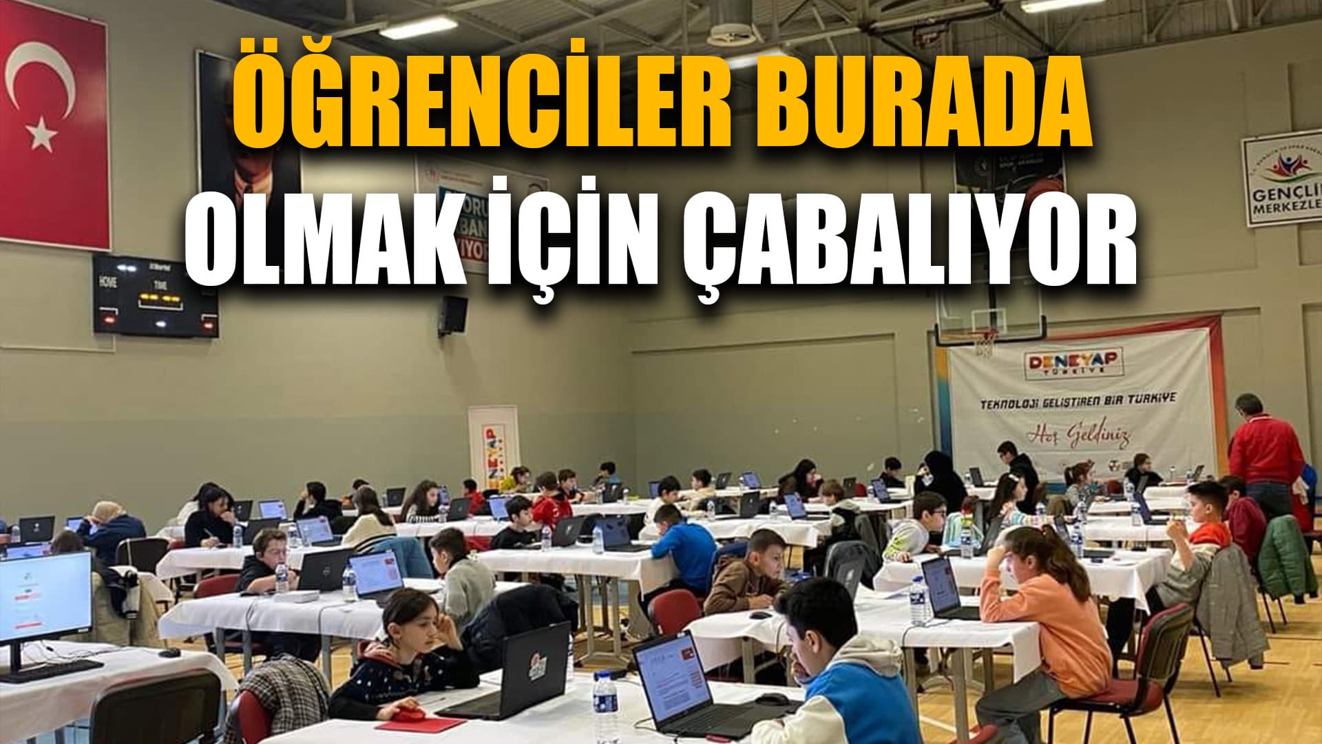 ÖĞRENCİLER TEKNOLOJİ ATÖLYELERİNE GİREBİLMEK İÇİN TER DÖKÜYOR...