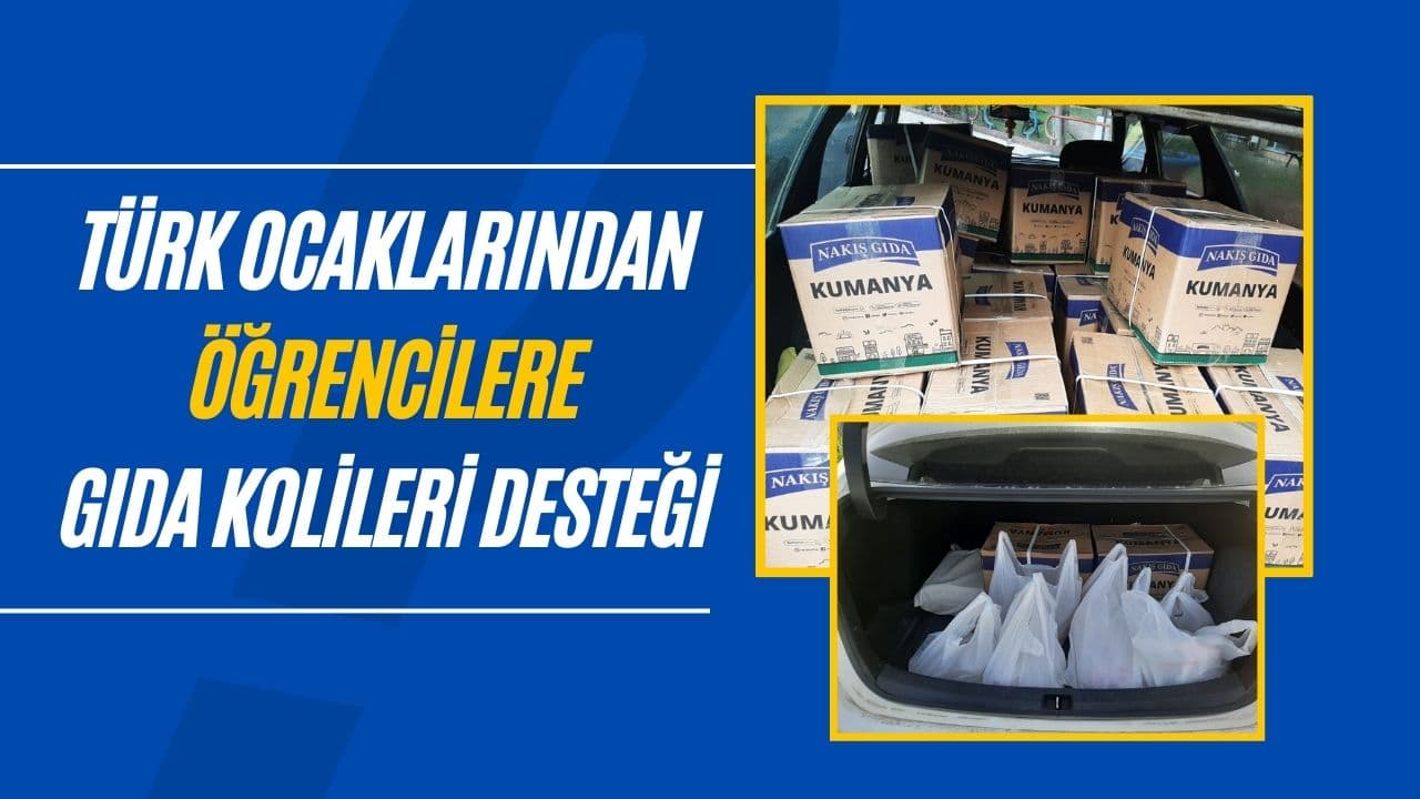 Prof. Dr. Taşkın Deniz, Türk dünyası öğrencilerine gıda kolileri ulaştırıldı