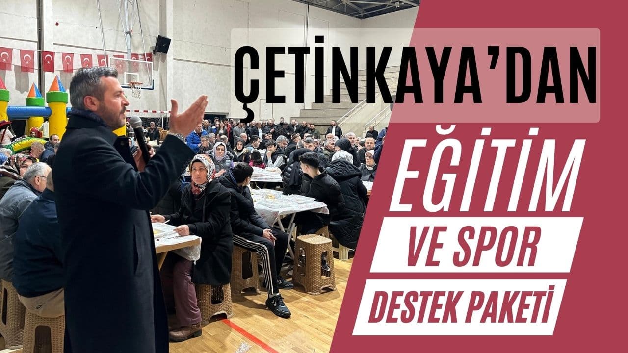 Karabük Belediye Başkan adayı Çetinkaya, eğitime ve spora destek paketlerini anlattı