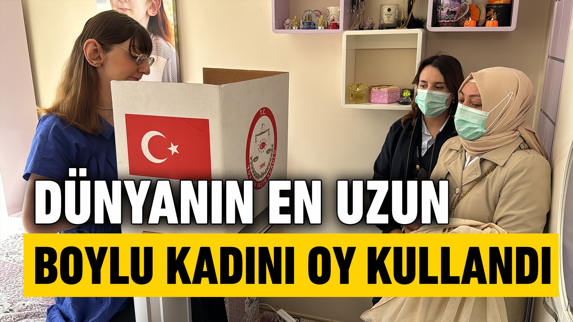 Karabük'te "Dünyanın en uzun boylu kadını" Oyunu Kullandı