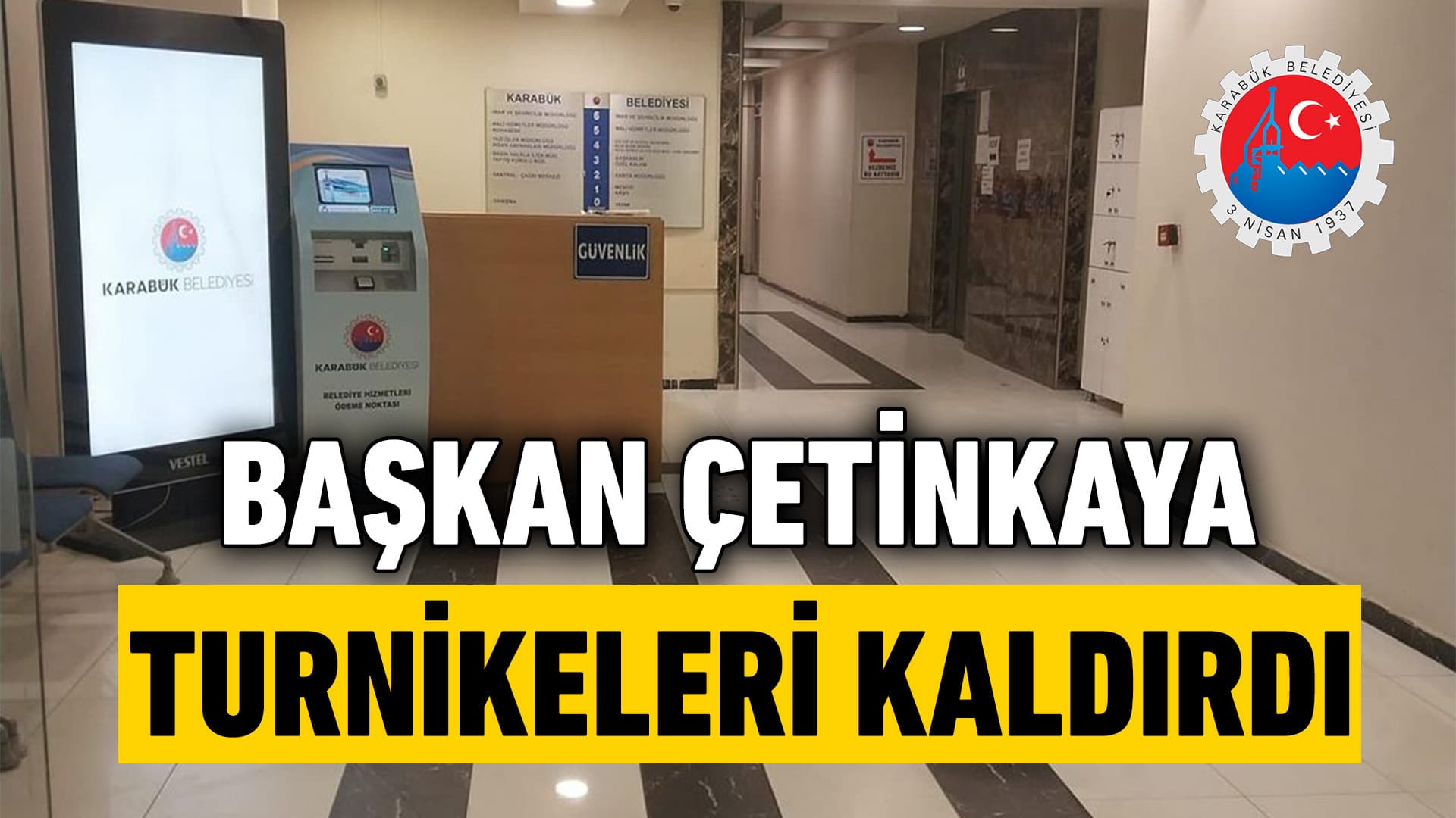 Başkan Çetinkaya'nın İlk İcraatı: Turnikeleri Kaldırmak