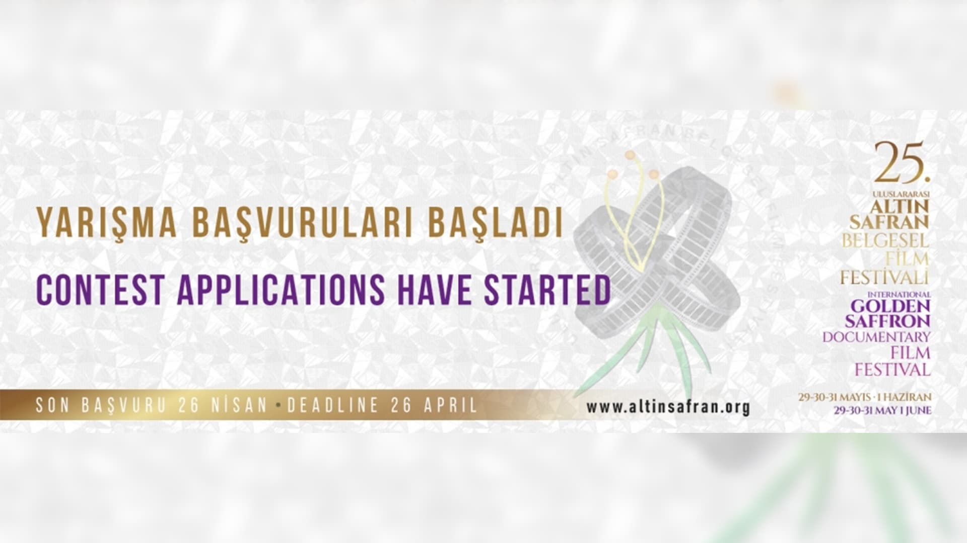 25. Uluslararası Altın Safran Belgesel Film Festivali Başvuruları Başladı