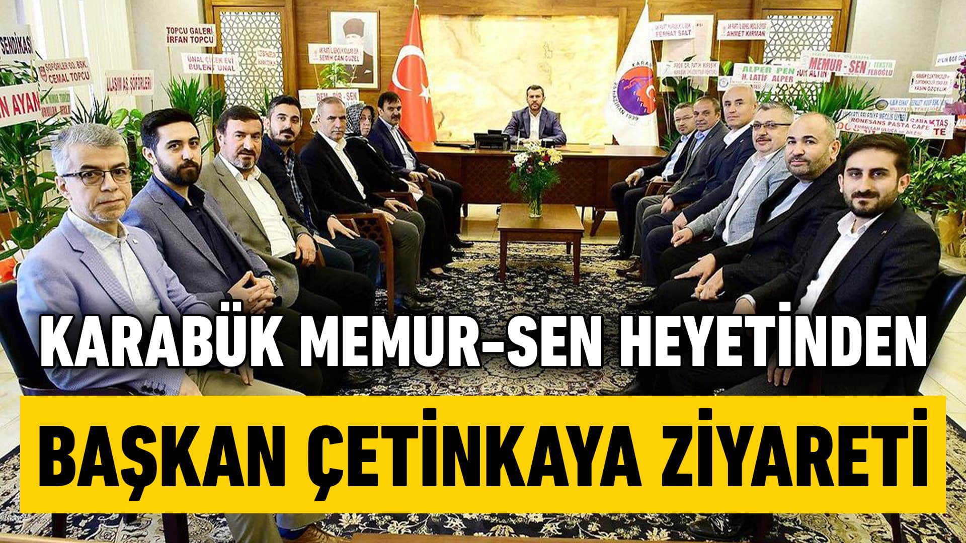 MEMUR-SEN'den Başkan Çetinkaya'ya Ziyaret