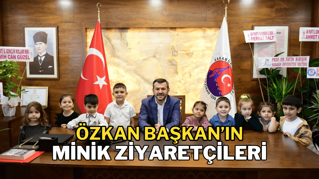 Atatürk Mahallesi Sosyal Yaşam Merkezi Kreş Öğrencilerinden Başkan Çetinkaya’ya Ziyaret