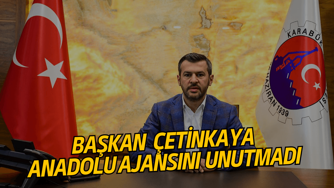 Başkan Çetinkaya, AA'nın 104. kuruluş yıl dönümünü kutladı