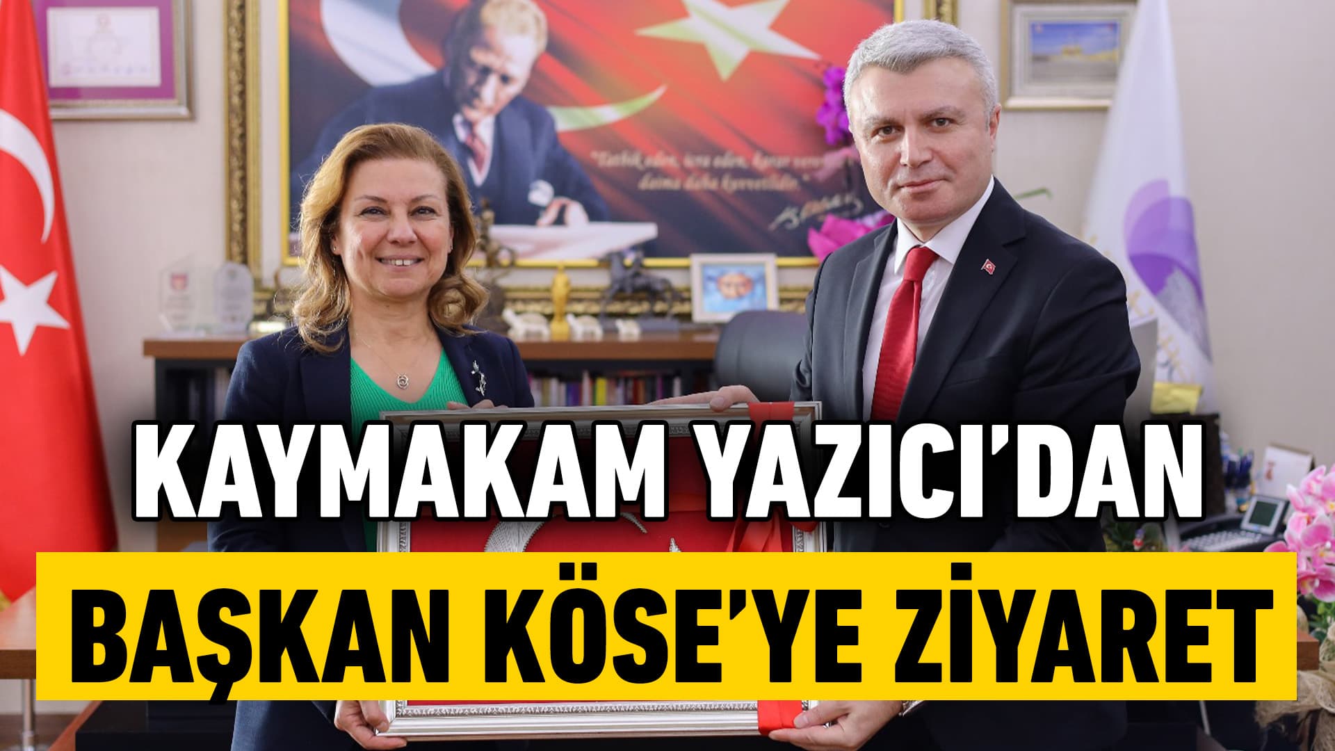 Kaymakam Yazıcı’dan Başkan Köse’ye Hayırlı Olsun Ziyareti