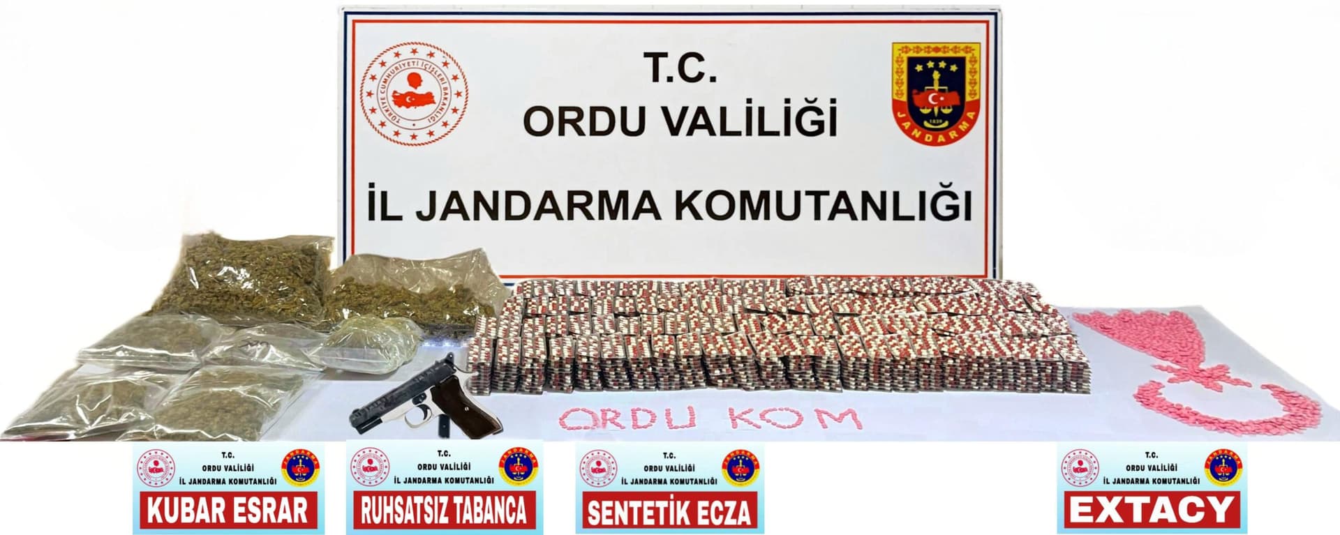 Ordu'da uyuşturucu operasyonunda 3 kişi tutuklandı