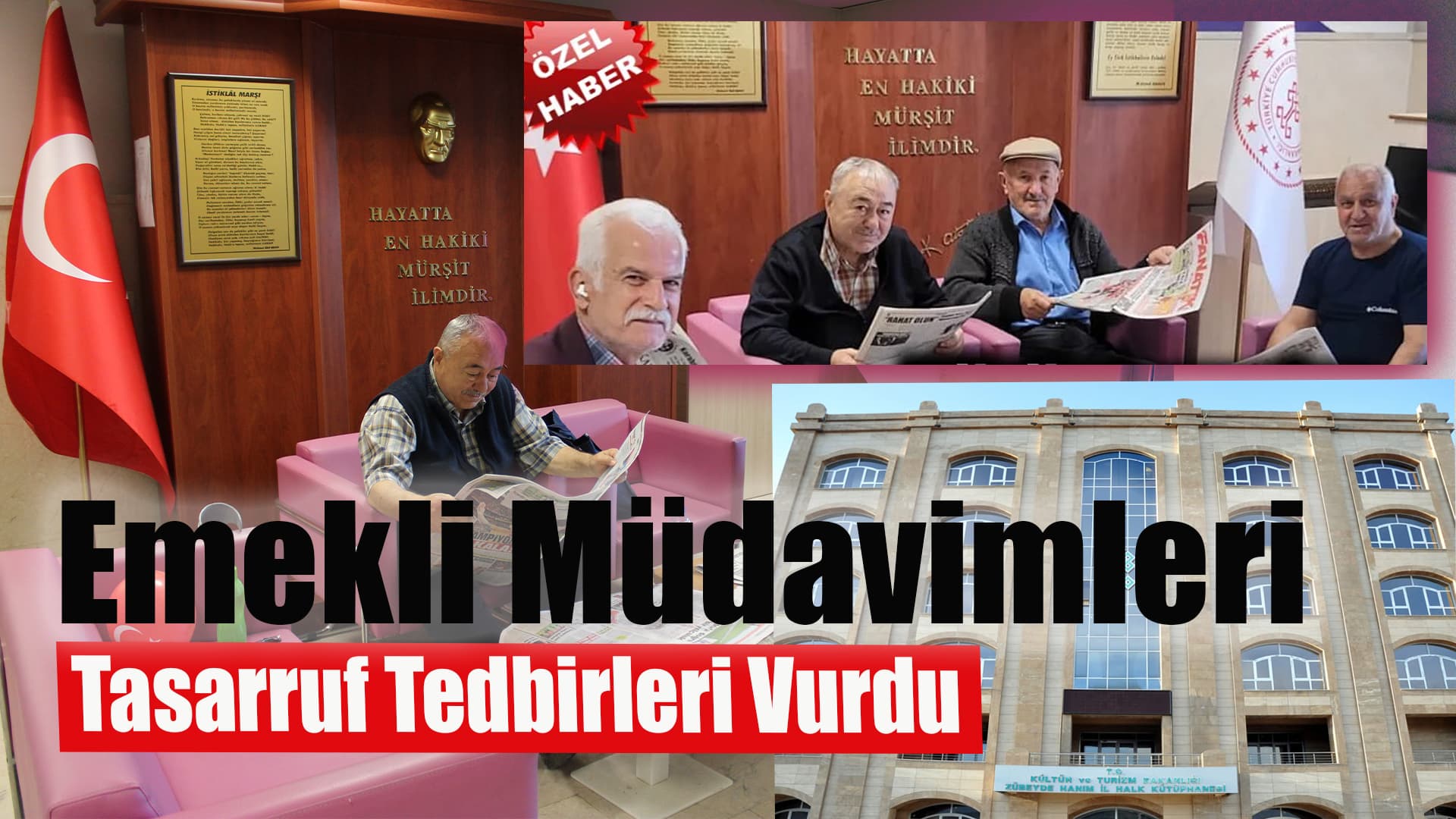 Karabük İl Halk Kütüphanesi'nin tasarruf tedbirleri 'Emekli'leri vurdu
