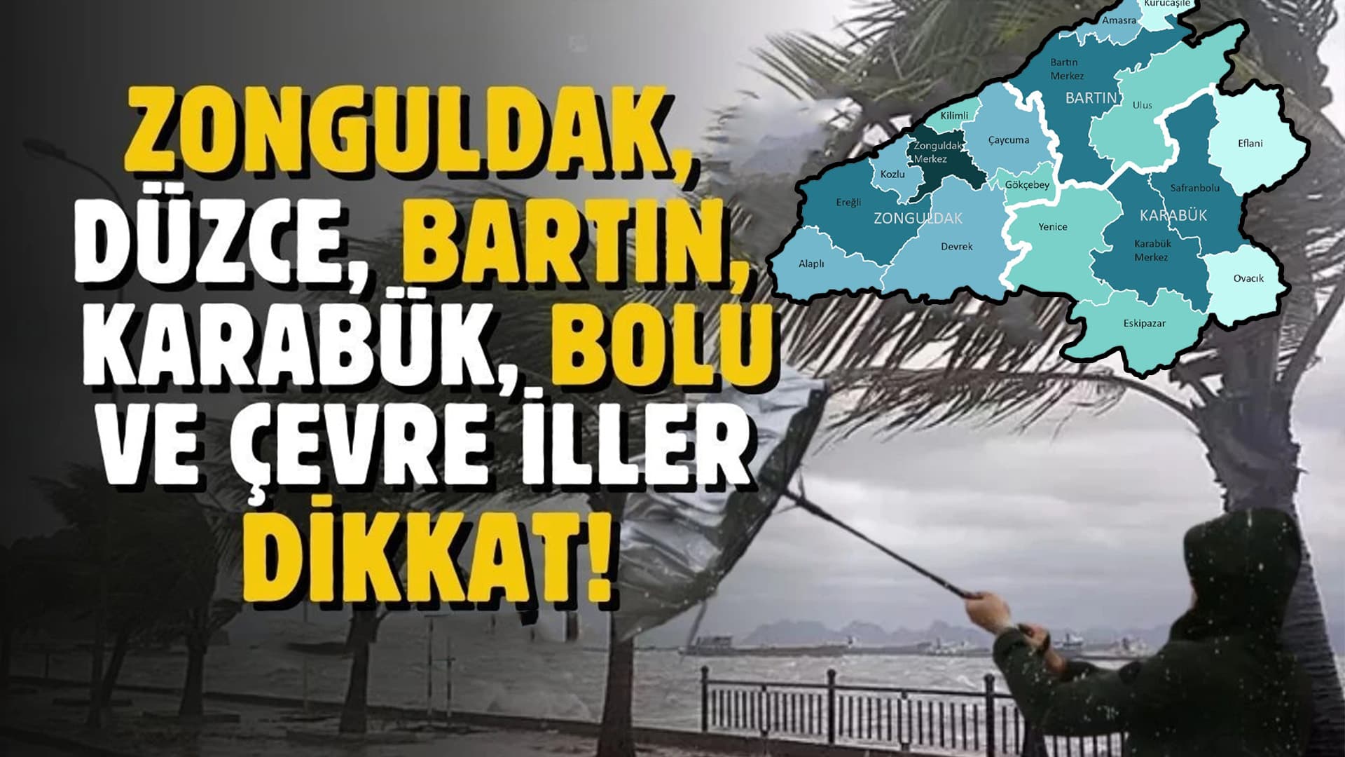 Karabük, Kocaeli, Sakarya, Bolu, Düzce, Bartın ve Zonguldak'ta Şiddetli Yağış Uyarısı!