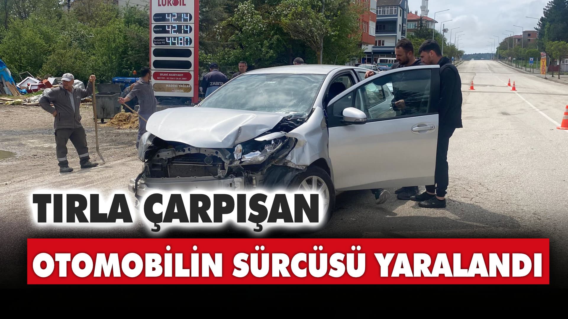 Karabük'te tırla çarpışan otomobilin sürücüsü yaralandı