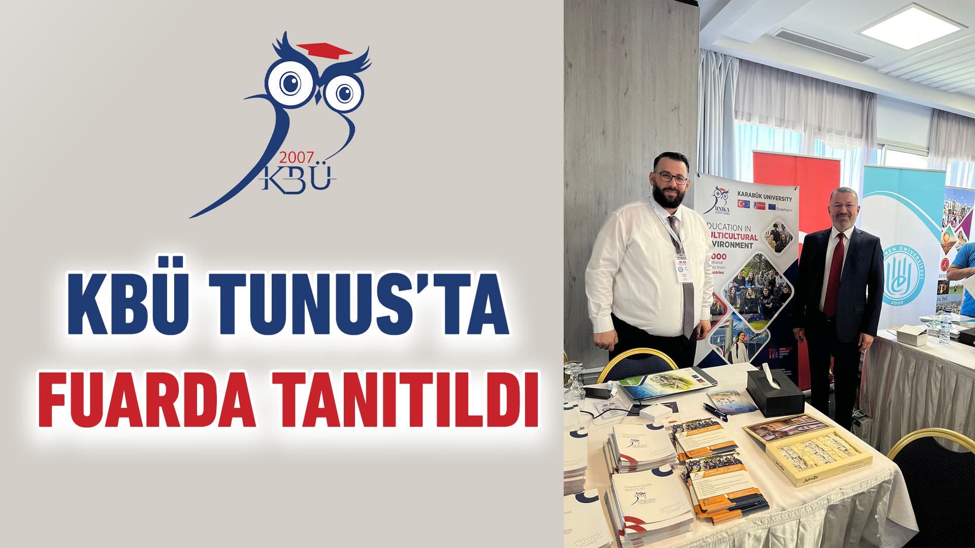 KBÜ Tunus’ta Düzenlenen Eğitim Fuarında Tanıtılıyor