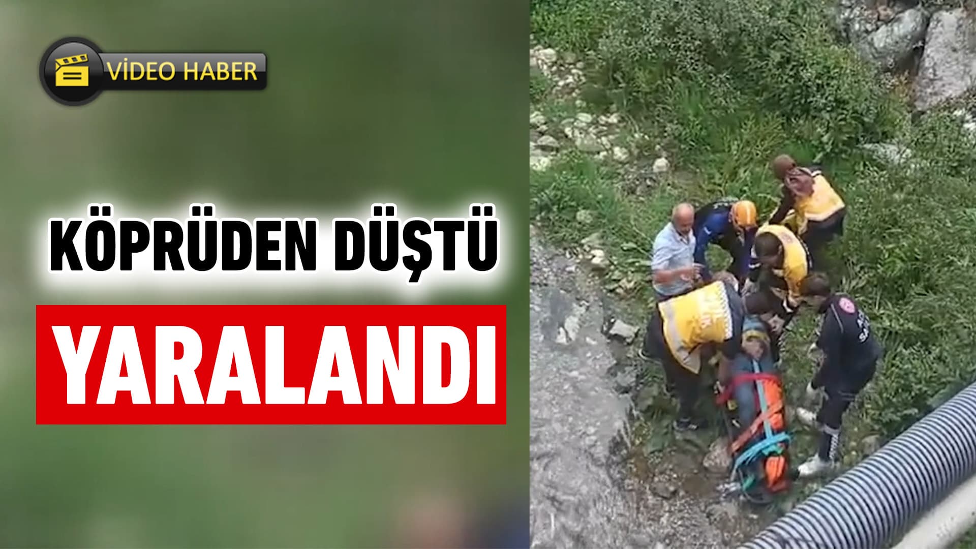 Safranbolu'da Yaslandığı Korkuluk Kırılınca Köprüden Düşen Kişi Yaralandı