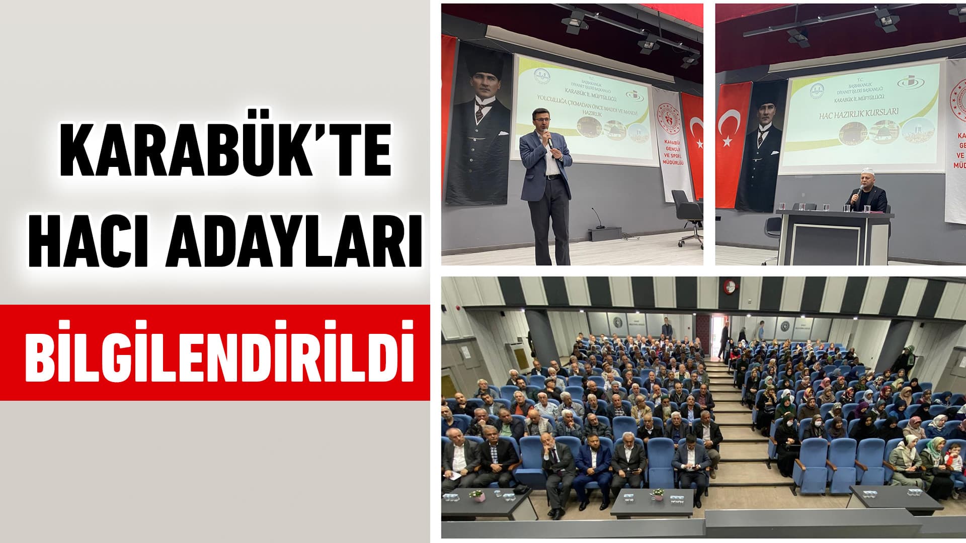 Karabük'te 2024 Yılı Hac Yolcularının Bilgilendirme Eğitim Semineri Düzenlendi