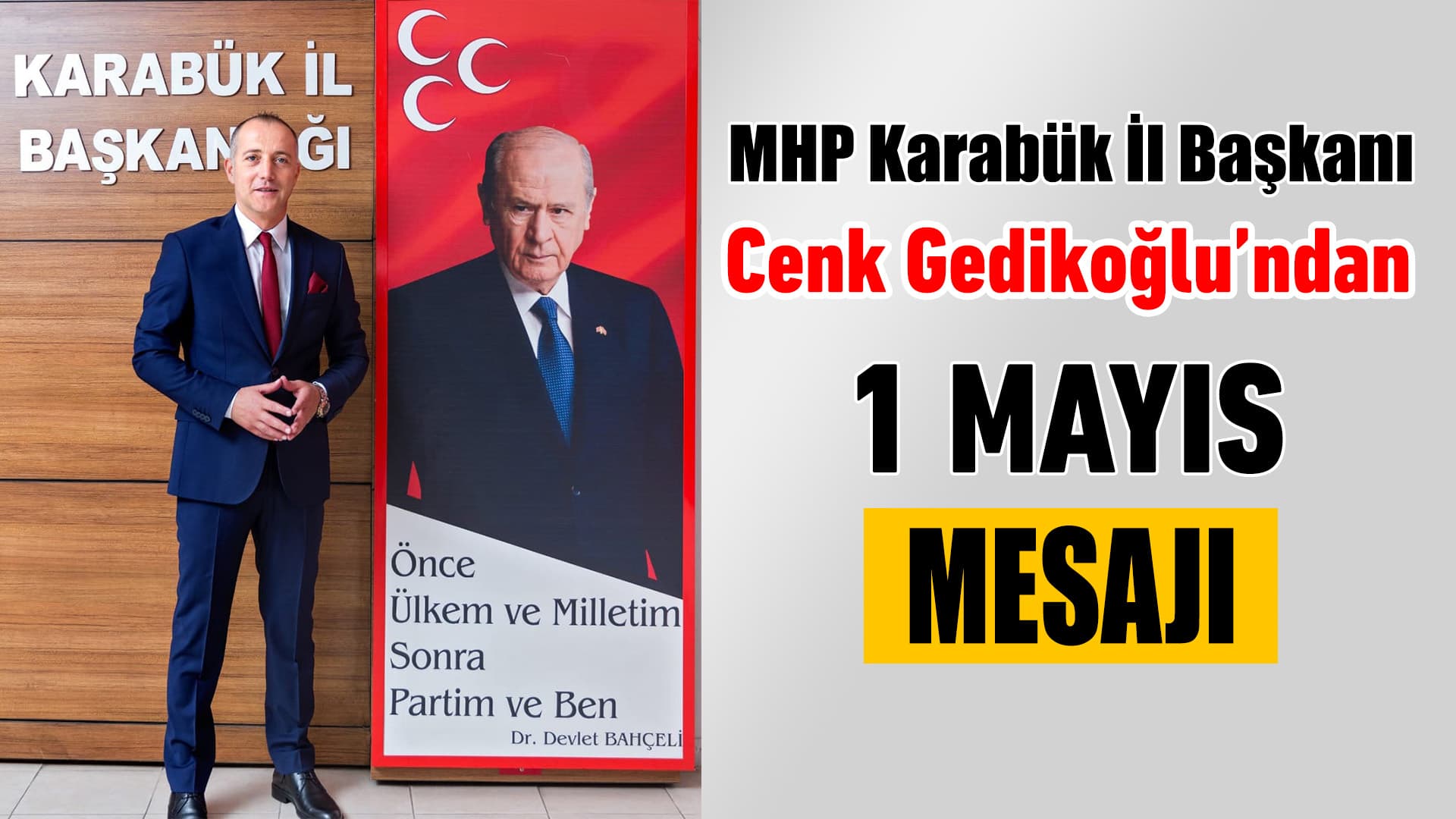 Gedikoğlu ”1 Mayıs Emek ve Dayanışma günü kutlu olsun”