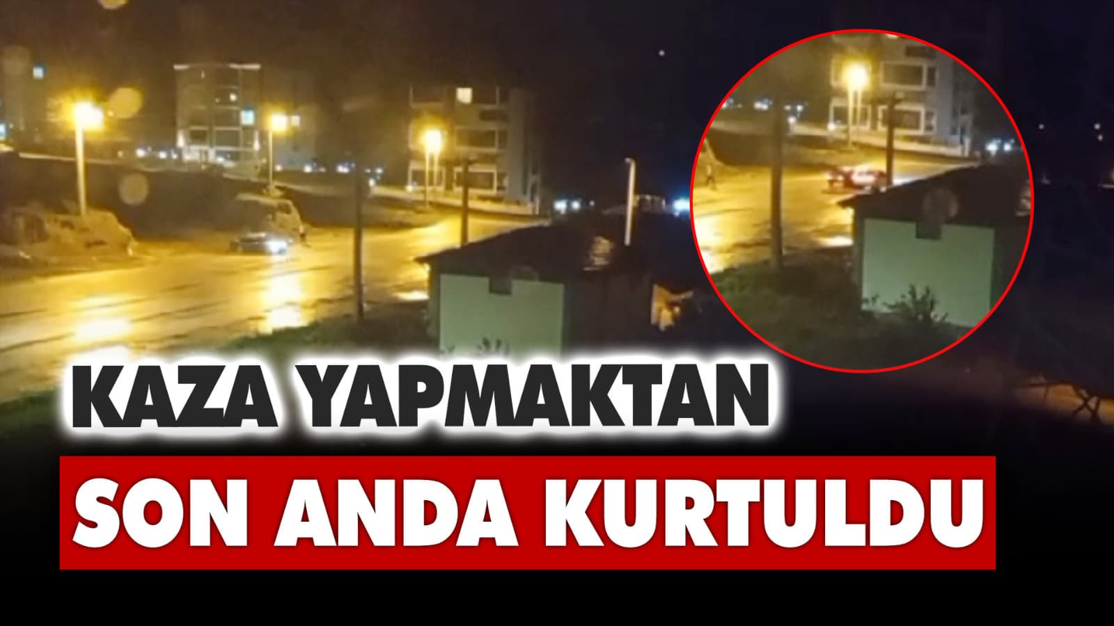 Drift yapan sürücü cep telefonu kamerasıyla görüntülendi