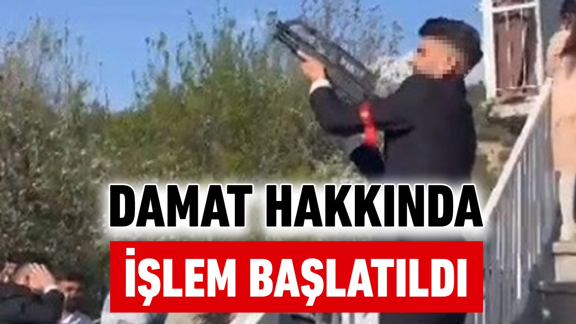 Karabük'te düğünde tüfekle havaya ateş açan damat hakkında işlem başlatıldı