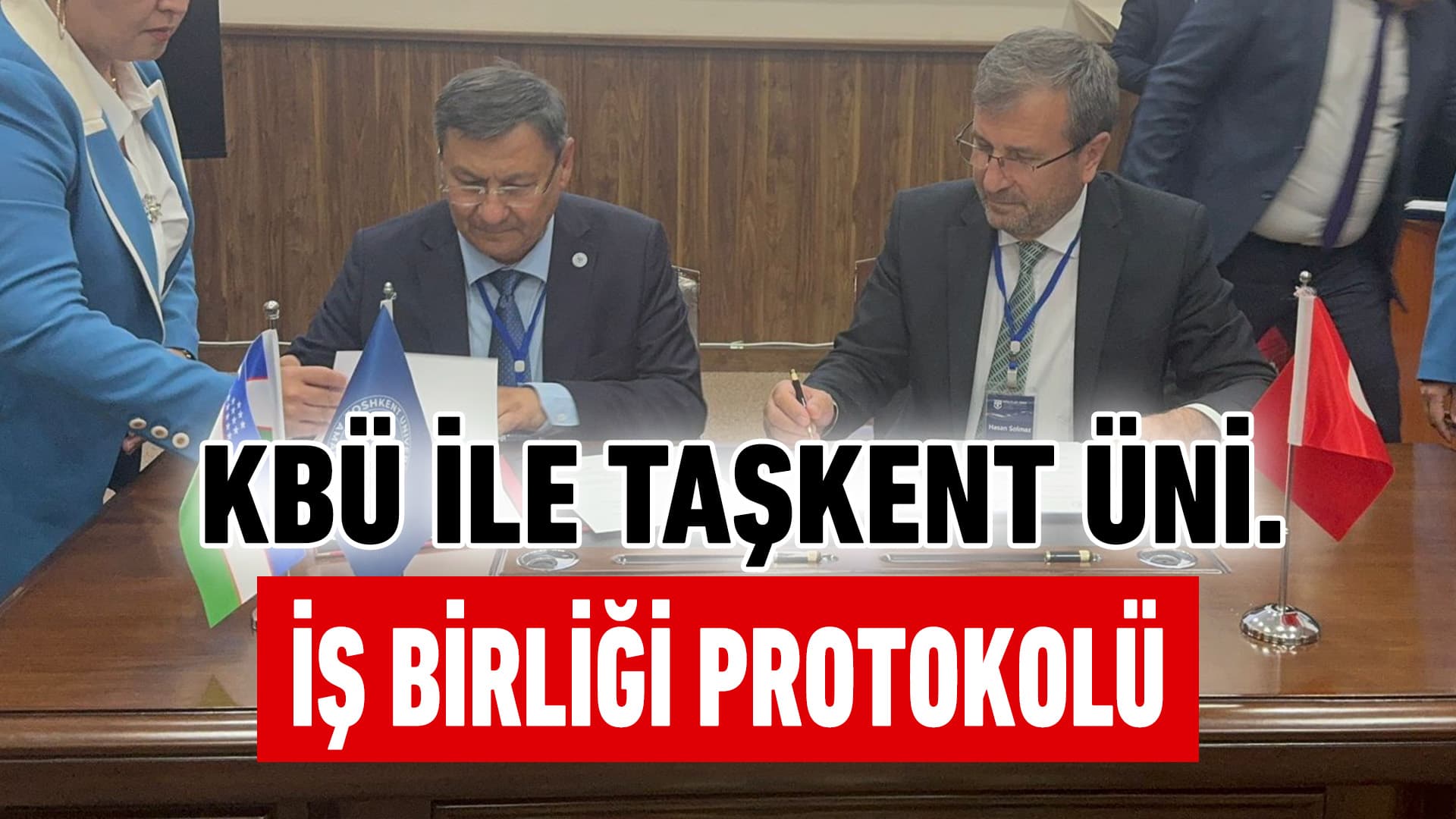 KBÜ İle Taşkent Uygulamalı Bilimler Üniversitesi Arasında İş Birliği Protokolü