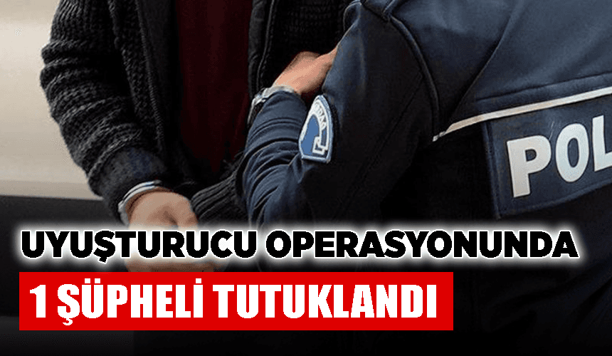 Karabük'te uyuşturucu operasyonunda 1 şüpheli tutuklandı