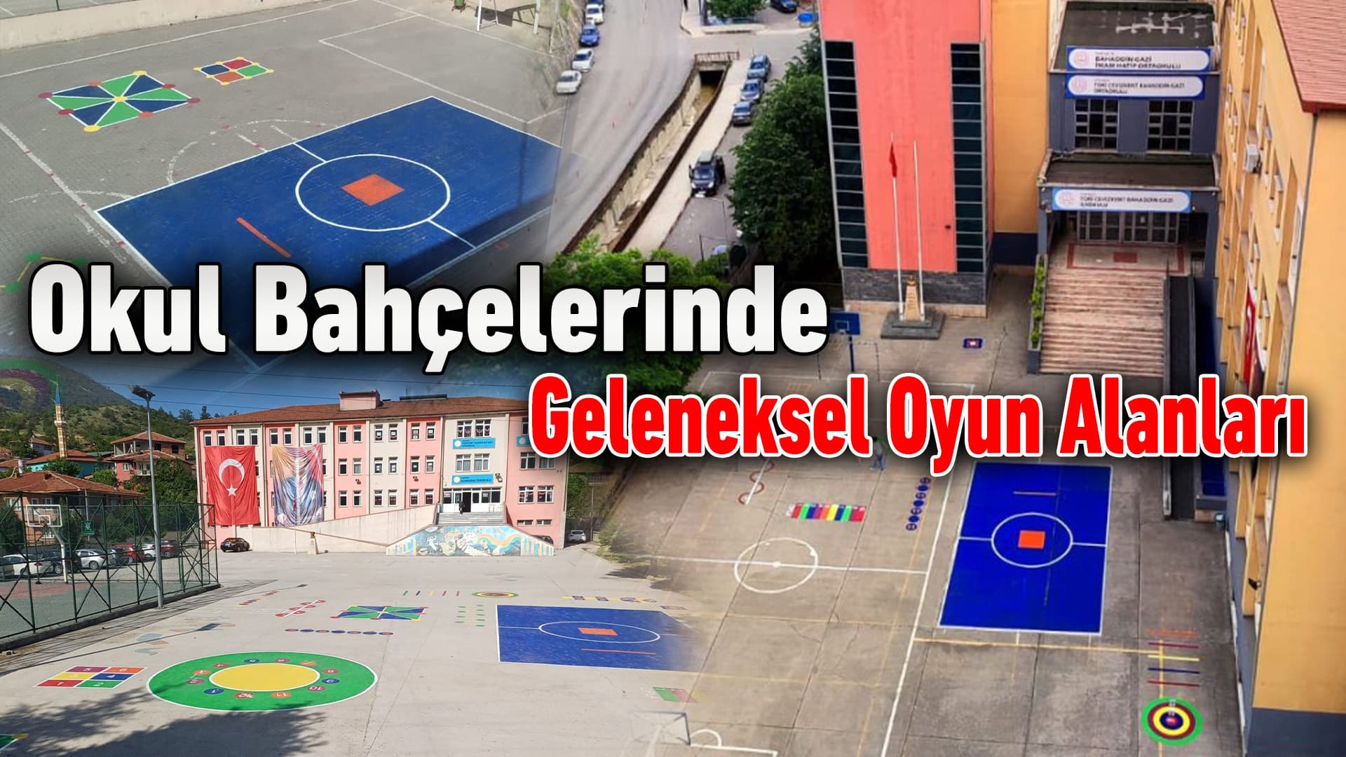Karabük'te okul bahçelerinde geleneksel çocuk oyunları alanları oluşturuldu