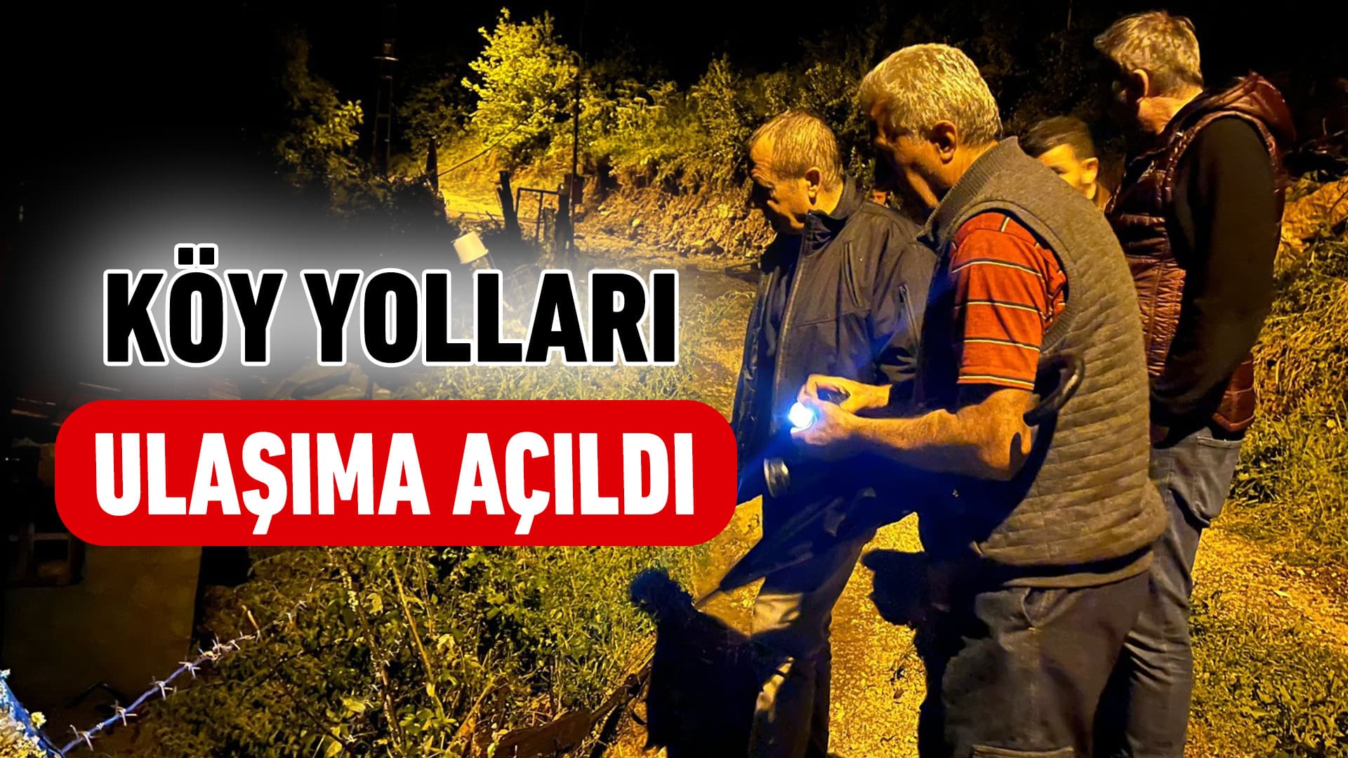 Karabük'te sağanaktan etkilenen köy yolları ulaşıma açıldı