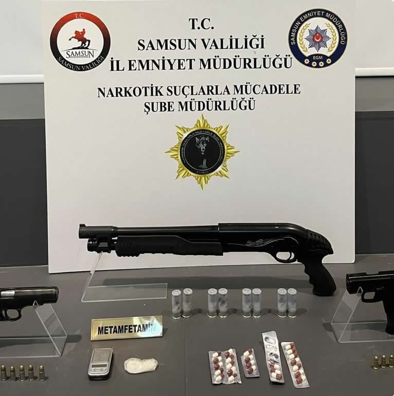 Samsun'da uyuşturucu operasyonunda 5 kişi gözaltına alındı