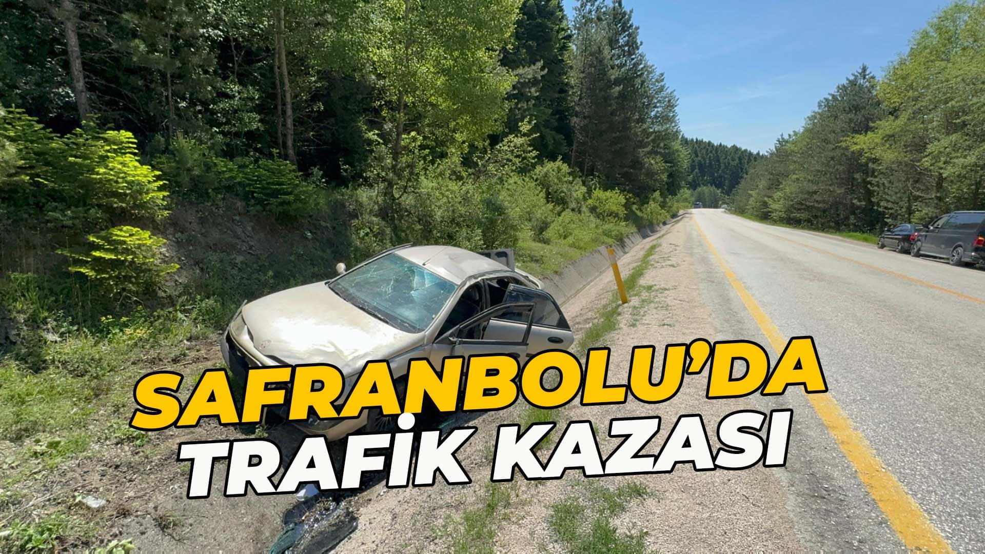 Karabük'te su kanalına düşen otomobildeki 1 kişi yaralandı