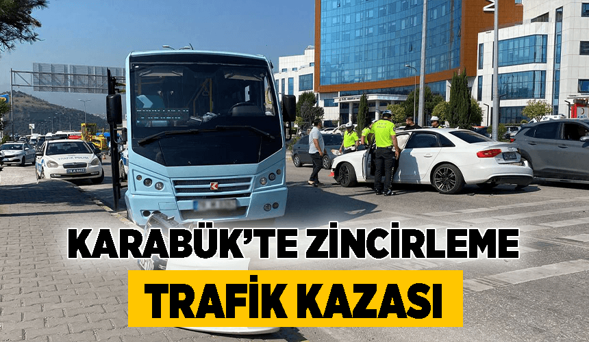 Karabük'teki zincirleme trafik kazası
