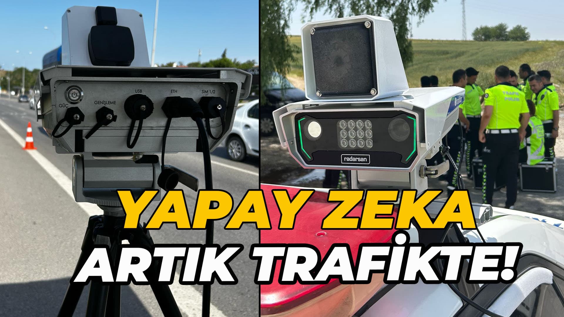 Trafikte yapay zeka destekli hız ihlal tespit sistemleri kullanılmaya başlandı