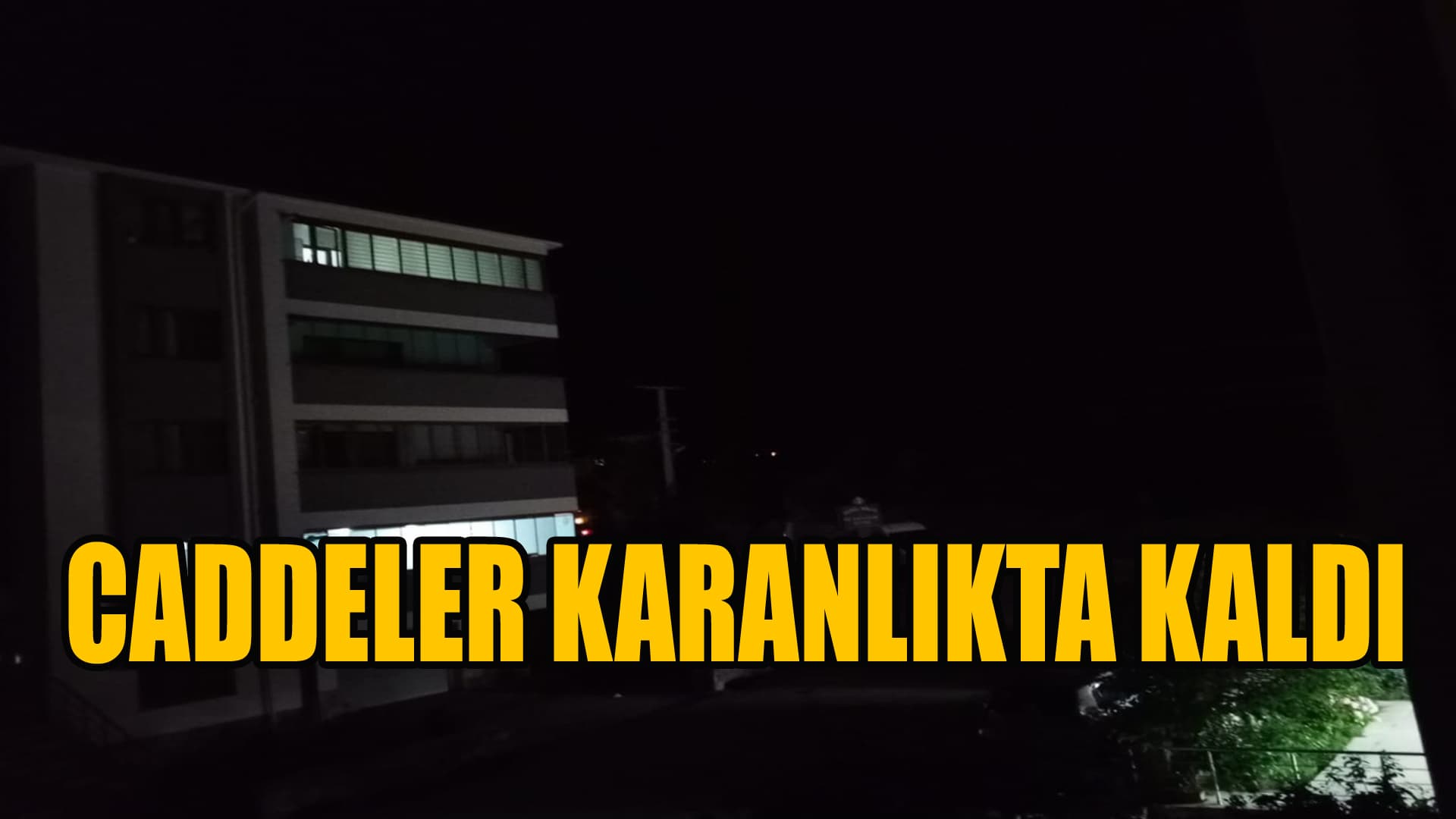 Esentepe'de Sokak Lambaları Yanmıyor
