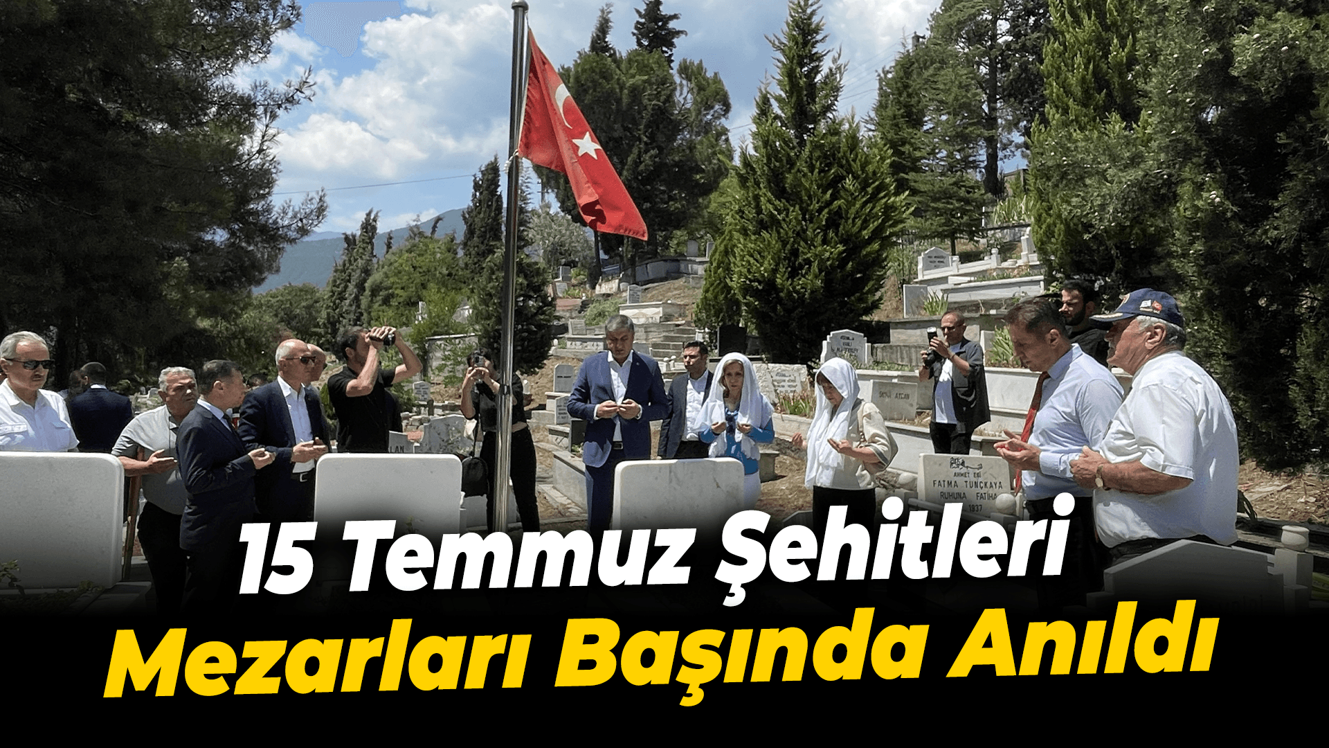 15 Temmuz şehitleri Metin Arslan ve Barış Efe, Karabük'te mezarları başında anıldı