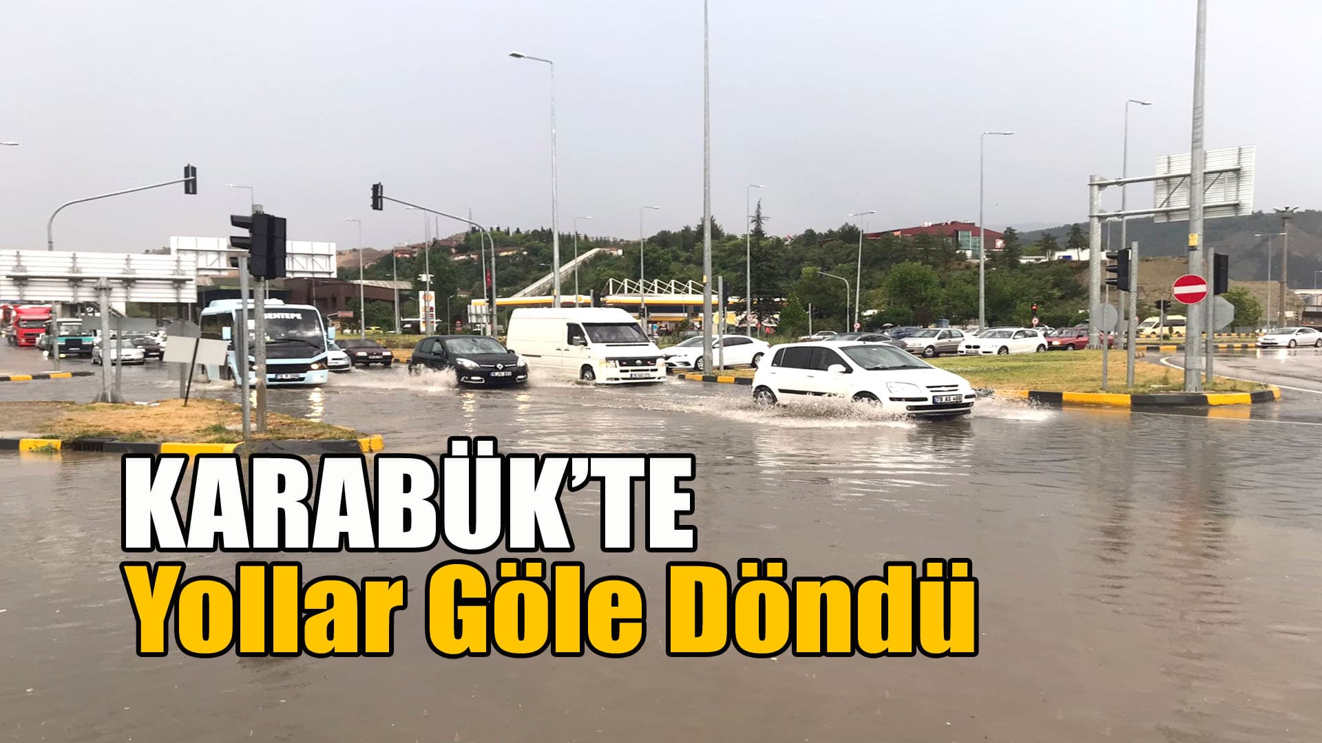 Karabük’te sağanak etkili oldu