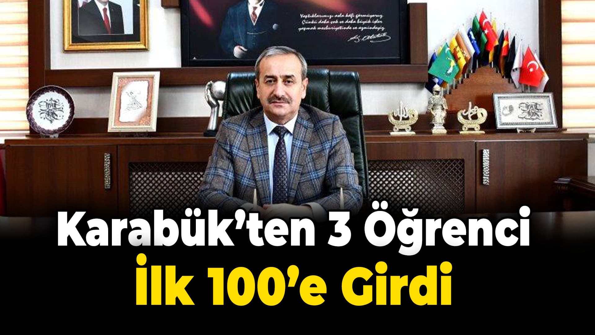 Karabük'ten 3 öğrenci YKS'de ilk 100'de yer aldı