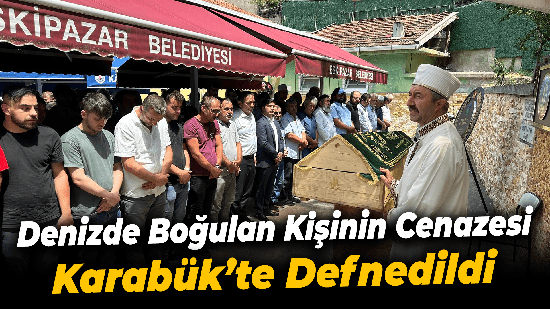 Bartın'da denizde boğulan kişinin cenazesi Karabük'te defnedildi