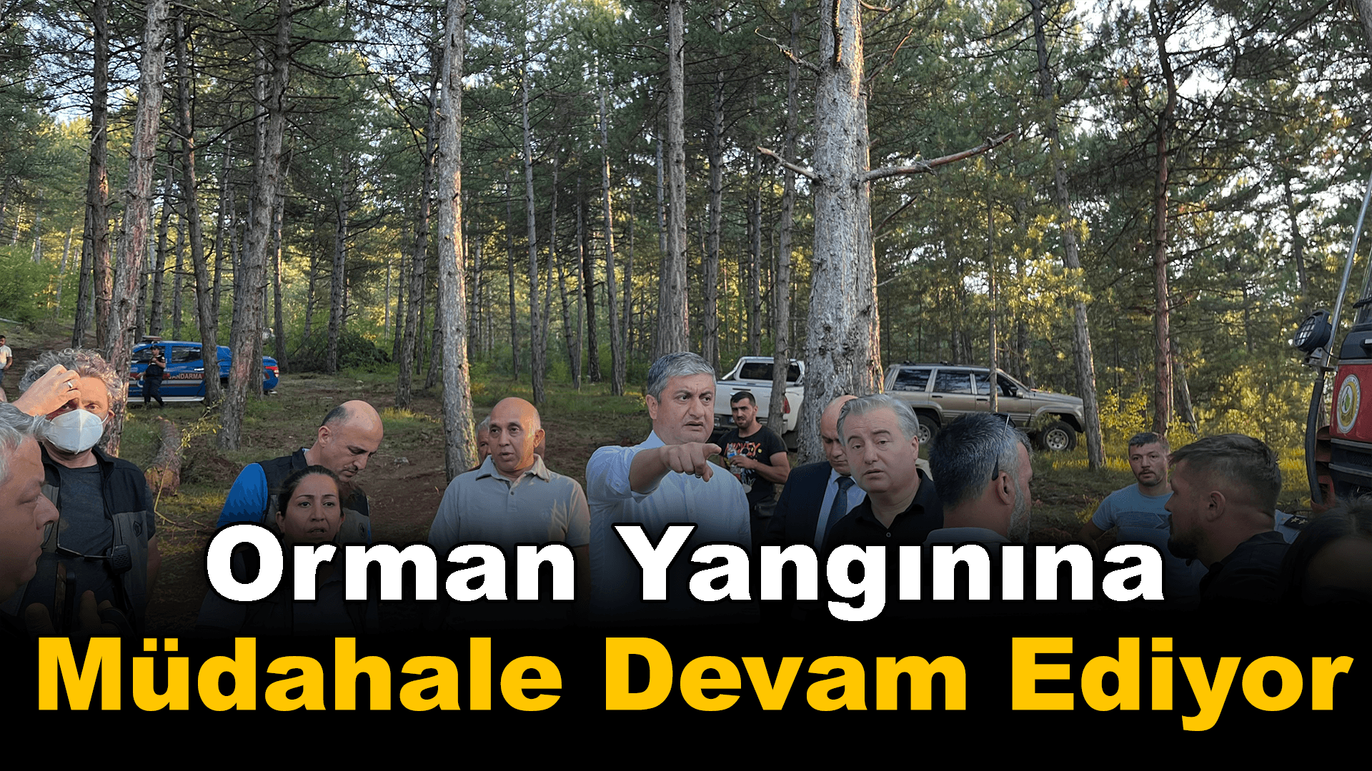 Çıkan orman yangınına müdahale ediliyor
