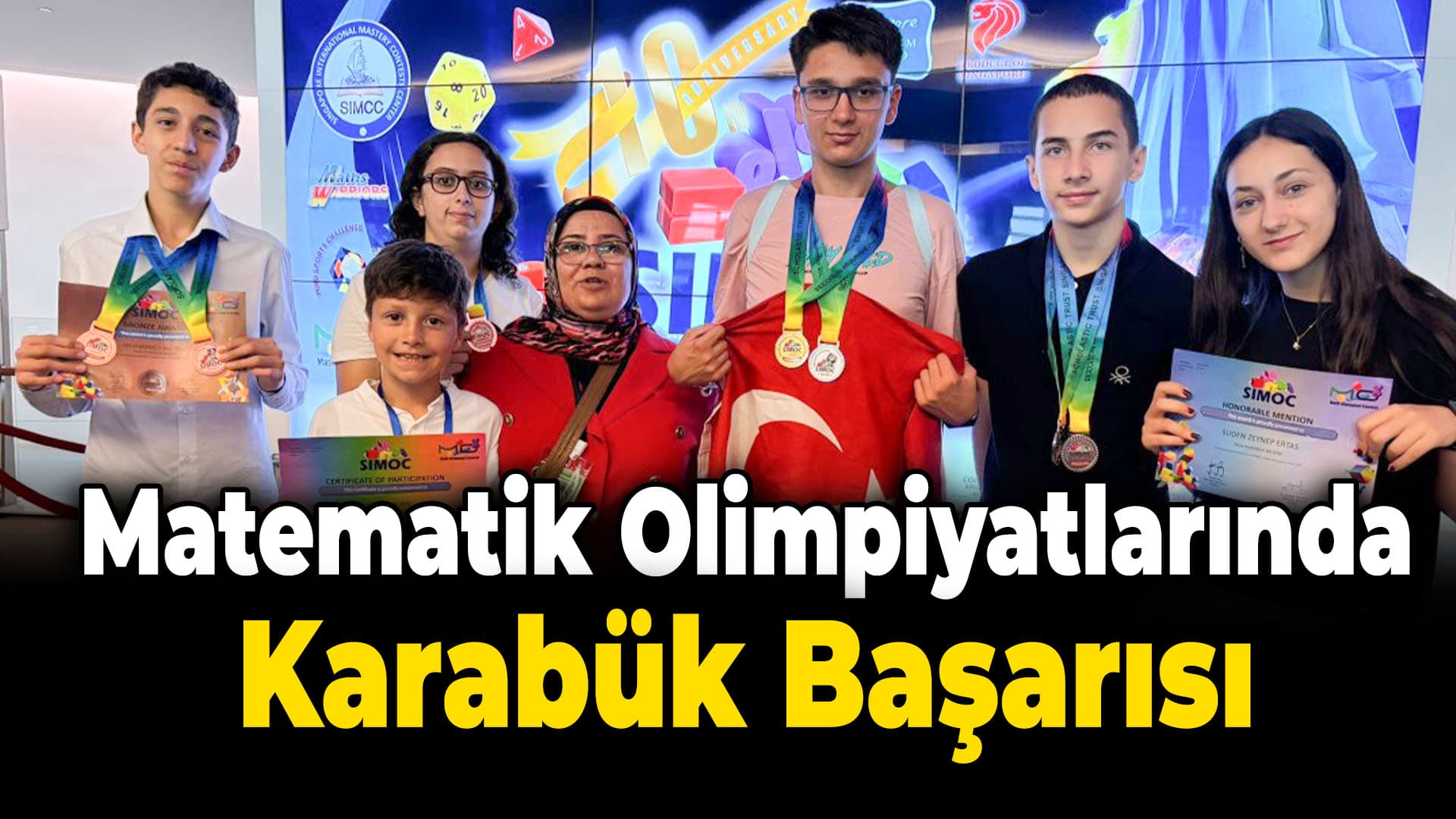 Matematik olimpiyatlarında öğrencilerimizin büyük başarısı