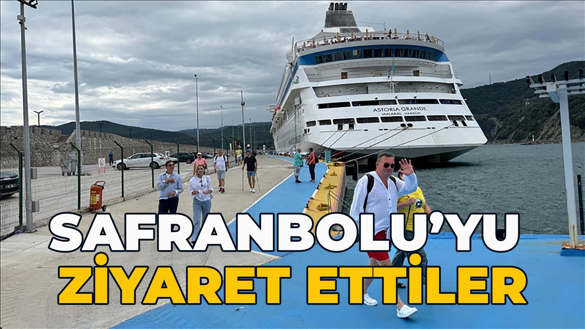 Amasra'ya "Astoria Grande" kruvaziyeriyle 982 turist geldi